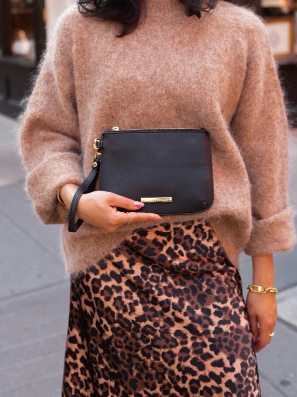 Poppy and Peonies Everyday Crossbody in Black - Picture 10 of 11